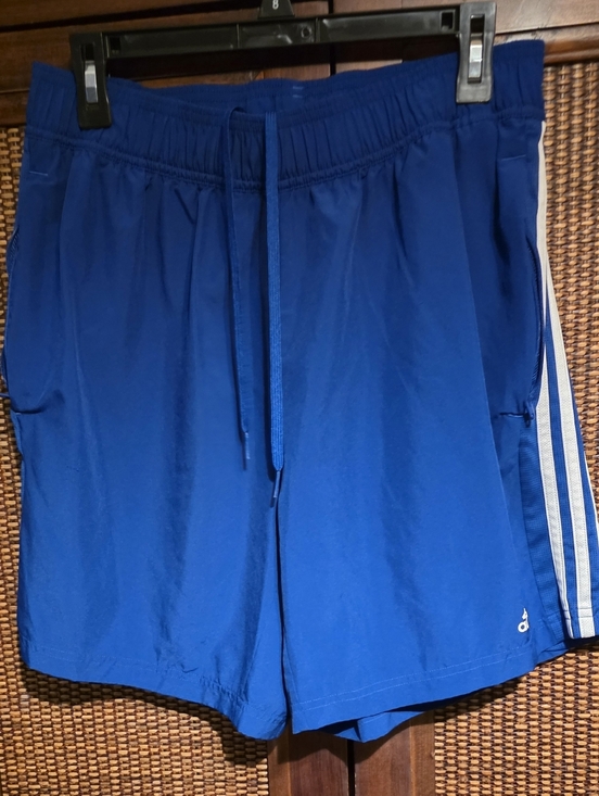 adidas Other - adidas Mens Royal Blue Athletic Shorts with White Stripes EUC Worn Once Large